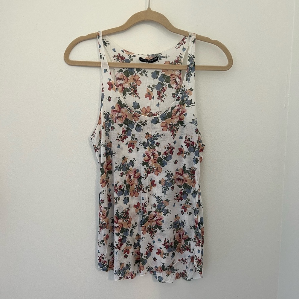 Brandy Melville floral tank top
